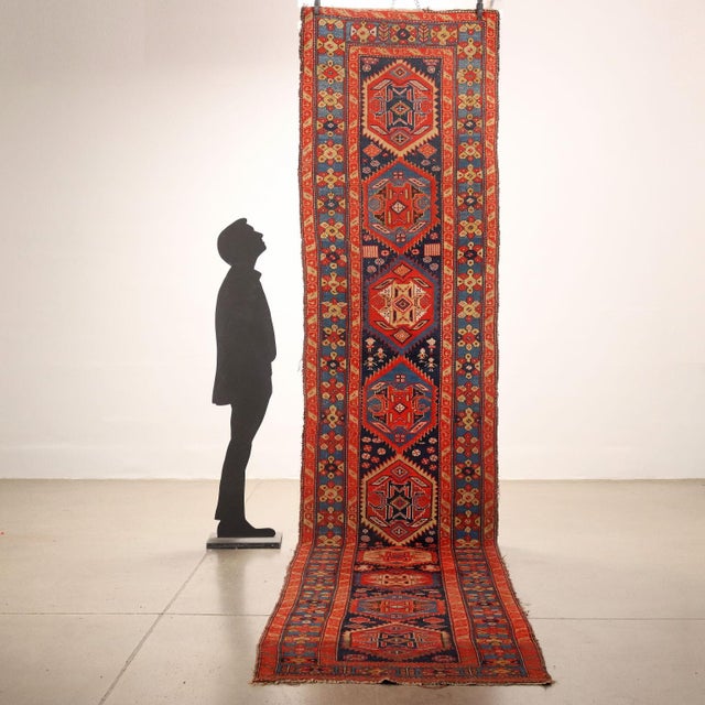 Sarab wool carpet; thin knot. Handmade. This piece is attributed to the mentioned designer/maker. It has no attribution...