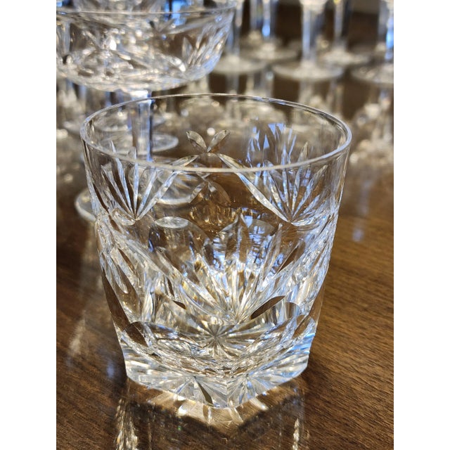 Ashling Cut by Waterford Crystal Stemware Collection Service for 12 - 48 Pieces For Sale In New York - Image 6 of 12