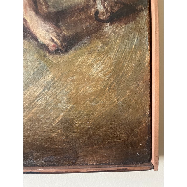 Mid-Century Pop Art Oil Painting Bodybuilders on Beach For Sale - Image 10 of 11