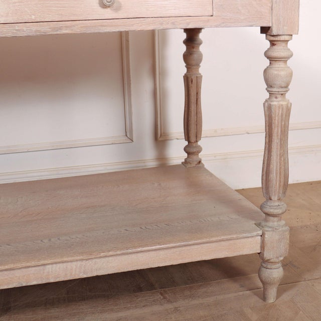French Bleached Drapers Table For Sale - Image 5 of 13