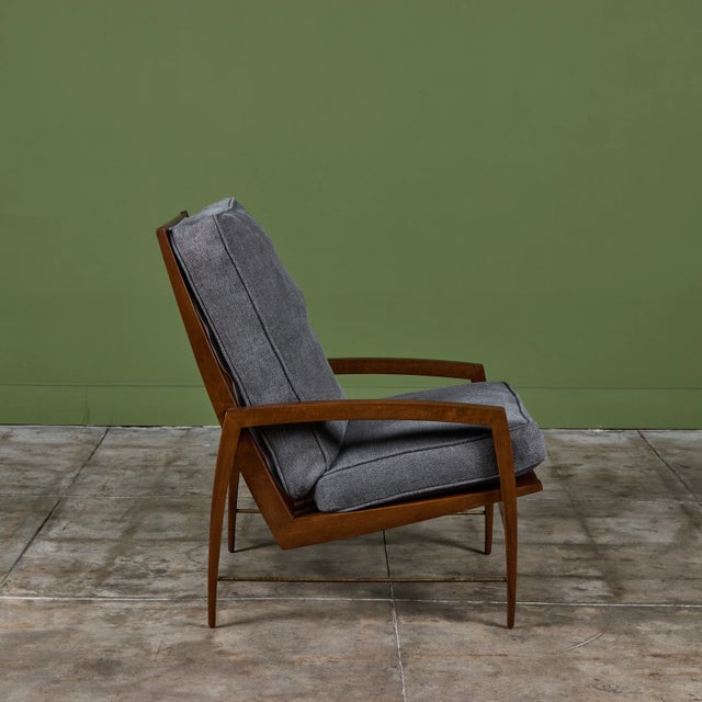 Wood High-Back Lounge Chair by Dan Johnson for Selig For Sale - Image 7 of 17