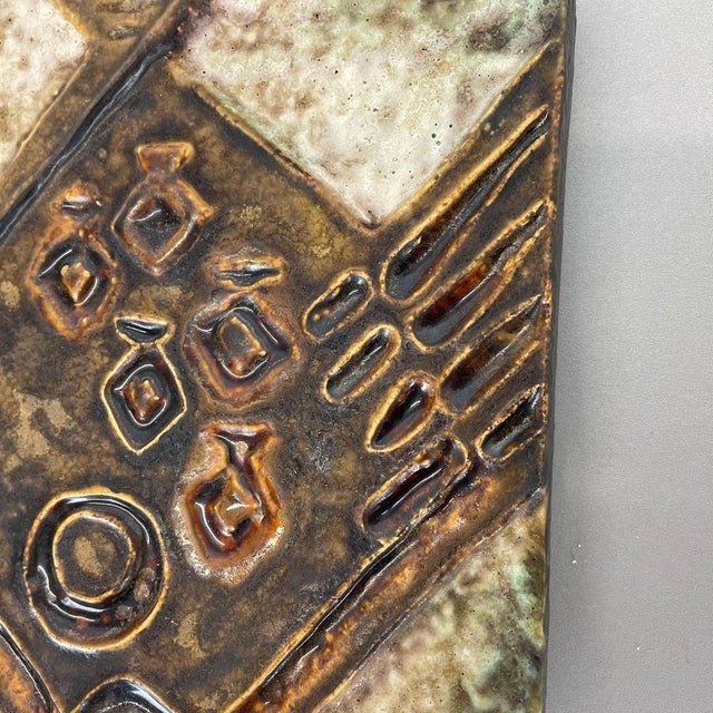 Modernist West German Ceramic Wall Plate from Helmut Schäffenacker, 1960s For Sale - Image 13 of 18