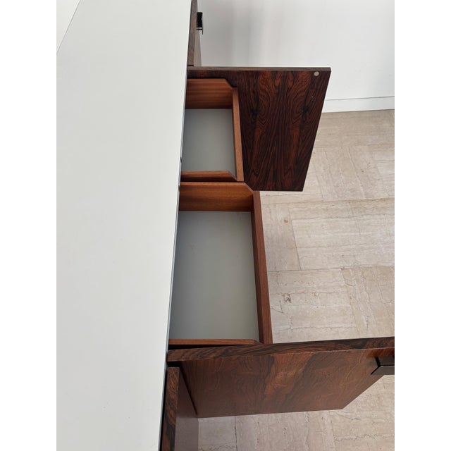 Sideboard in White Formica and Dark Wood, Italy, 1960s For Sale - Image 13 of 18