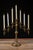 Religious Late 19th Century Adjustable Brass Sabbath Candelabrum For Sale - Image 3 of 15