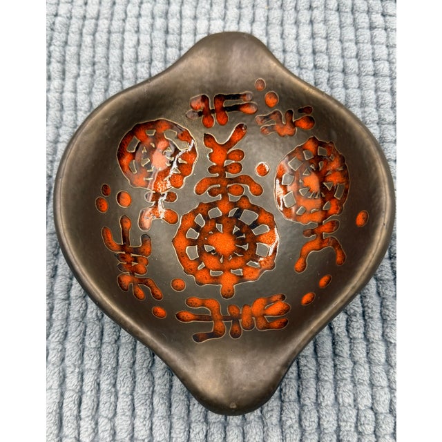 Stunning Vintage Mid-Century Modern Dish by Sascha Brastoff Beautiful, authentic biomorphic ceramic dish from iconic...