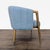 Modern Moe's Light Blue Lounge Chair With Wood Frame and Metal Leg Accents For Sale - Image 3 of 10