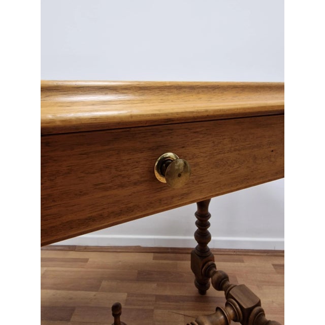 Tan Small Italian Louis XIII Style Writing Desk, 1940s For Sale - Image 8 of 17