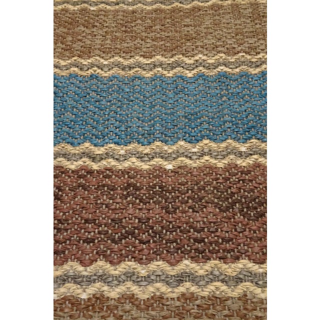 Rag Rug Swedish Mid Century Vinyl For Sale - Image 9 of 9