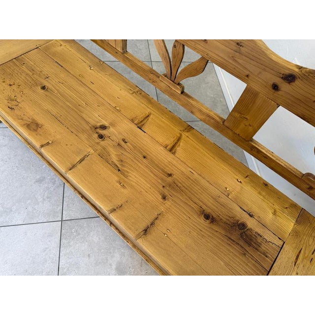Provincial Biedermeier Country House Storage Bench For Sale - Image 10 of 11