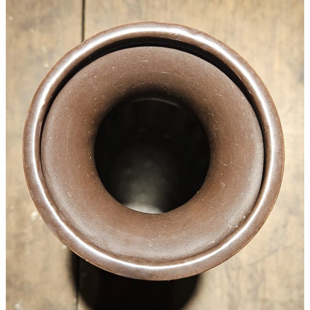 1970's Space Age Ceramic Vase For Sale - Image 4 of 7