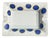 Vintage French Blue Polka Dot Ceramic Ashtray Catchall For Sale