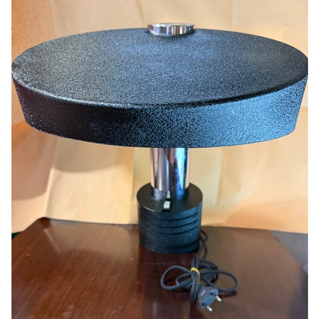 Black Vintage Table Lamp from Stilnovo, 1970 For Sale - Image 8 of 9