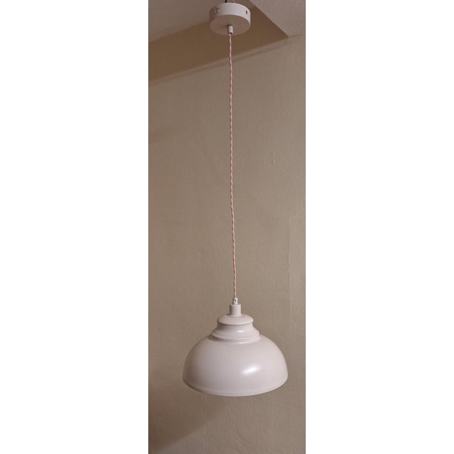 Vintage Belgian Ceiling Lamp in Pink Painted Sheet Metal by Lucide, in Very Good conditions. Designed from 2000 This piece...
