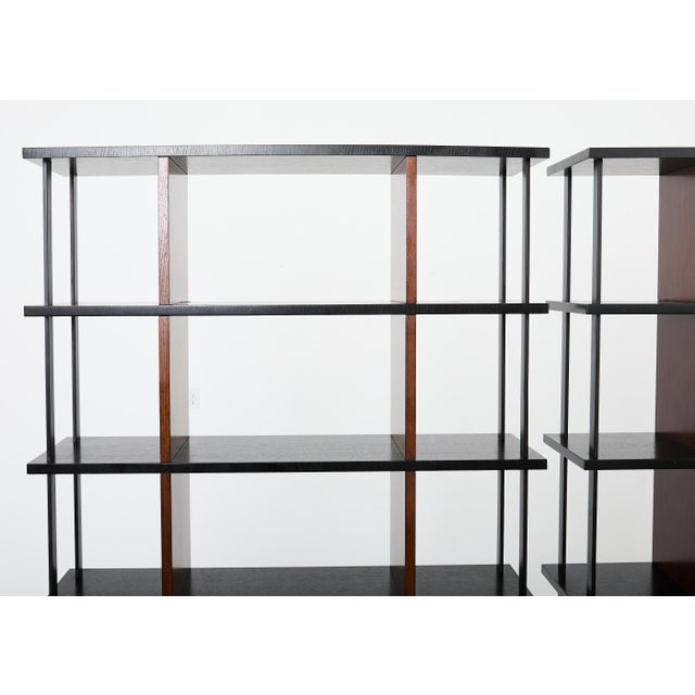 Ralph Lauren Pair of Ralph Lauren Italian Oak Cushing Etagere Bookcases For Sale - Image 4 of 18