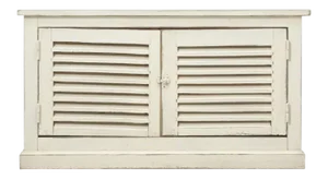 Country French Louvered Cabinet or Low Buffet