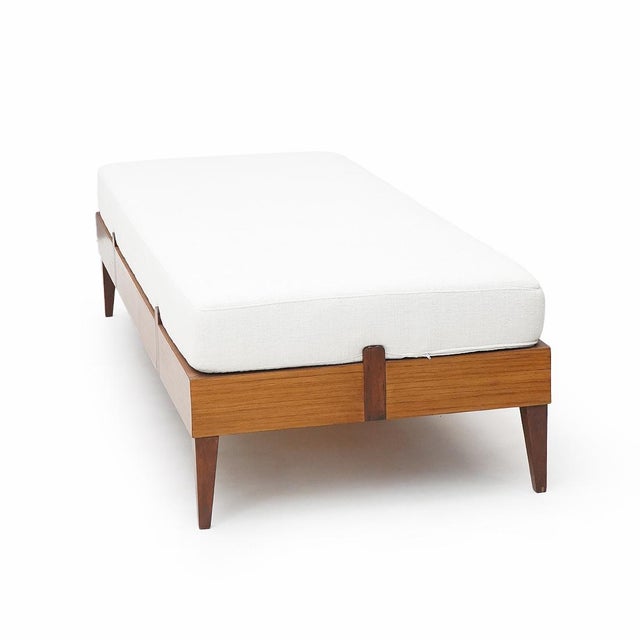 Vintage Daybed with Wooden Frame, 1950s For Sale - Image 6 of 15