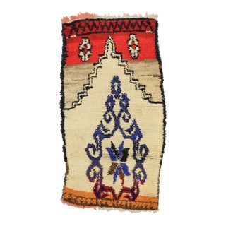 Vintage Berber Moroccan Azilal Rug - 02'08 X 04'10 For Sale