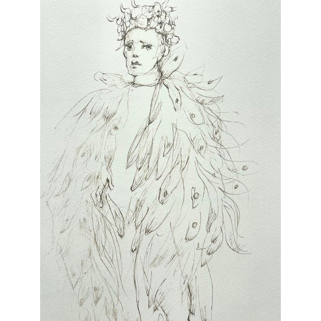 Leonor Fini, Figurative Composition, Lithograph on Arches Paper, 1970s-1980s For Sale - Image 6 of 6