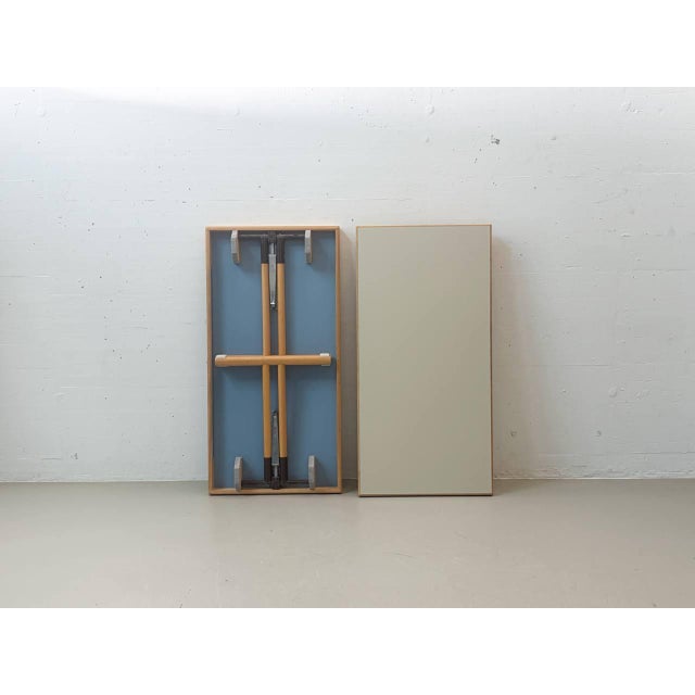 Folding Tables in Beech and Steel from Hiller For Sale - Image 6 of 15