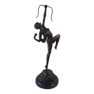 Art Deco Style Bronze -the Archer- Pierre Le Faguays For Sale