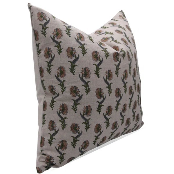 Add a touch of artisanal charm to your space with this handmade block print cushion cover from Fabdivine. Crafted from...