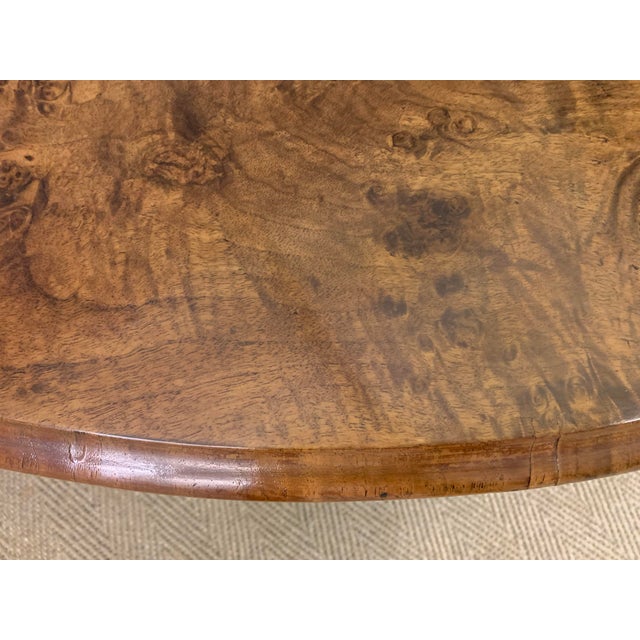 Large Victorian Burr Walnut Coffee Table, 1870 For Sale - Image 9 of 15