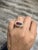 Metal Art Deco Inspired 2.56ct Baguette Ruby Diamond Ring in 18k Gold, Size 7.25 For Sale - Image 7 of 11
