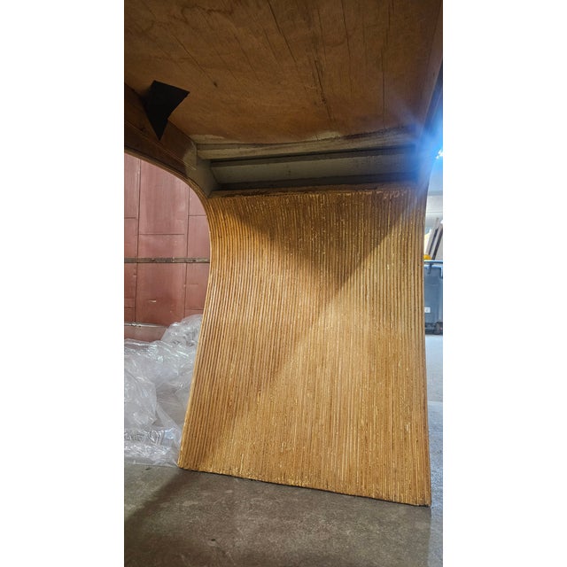 Pencil Reed Console Table in the Style of Gabriella Crespi For Sale In Milwaukee - Image 6 of 7
