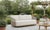 Modern Alpine Teak Wood Outdoor Sofa With Biege Rope Design For Sale - Image 3 of 12