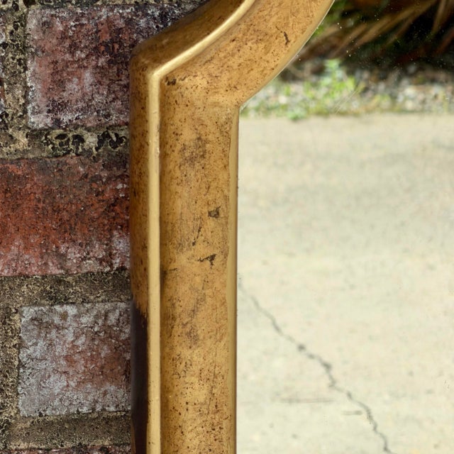 Gold Mid 20th Century Palm Beach Regency Moorish Arched Parcel Gilt Wall Mirror, Newly Painted For Sale - Image 8 of 12