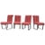 Modern Chrome and Pink Channel Back Dining Chairs, Design Institute America 1980 For Sale - Image 11 of 11
