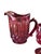 Mid 20th Century Mid 20th Century Mid Century Modern l.e. Smith Ruby Red Glass Pitcher & Cup Goblet Set Moon and Stars Pattern - Set of 9 For Sale - Image 5 of 10