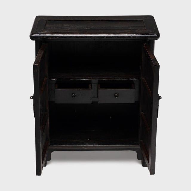 Chinese Petite Lacquered Noodle Cabinet, C. 1850 For Sale - Image 4 of 6