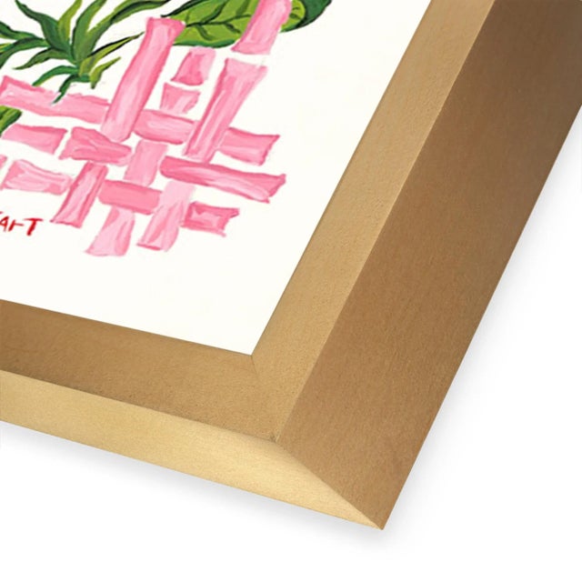 DESCRIPTION: Cookie & Cricket by Willa Heart in Gold Frame, Medium Art Print SPECIFICATIONS: Type: Giclée Art Print on...