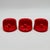 Red Wall Hooks by Olaf Von Bohr for Kartell, 1970s, Set of 3 For Sale - Image 9 of 11