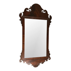 18th Century Flame Mahogany Chippendale Mirror