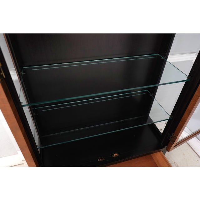 Pair of Century Asian Inspired Modern Design Curio Cabinets For Sale In Philadelphia - Image 6 of 18