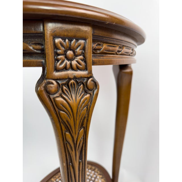French French Early 20th Century Hand-Carved Wooden Guéridon Side Table For Sale - Image 3 of 17