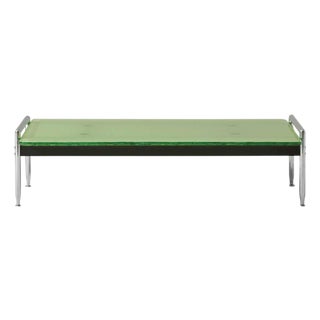 Antonio Citterio Esosoft Coffee Table, Aluminum & Fluted Glass, Italy attributed to Antonio Citterio For Sale