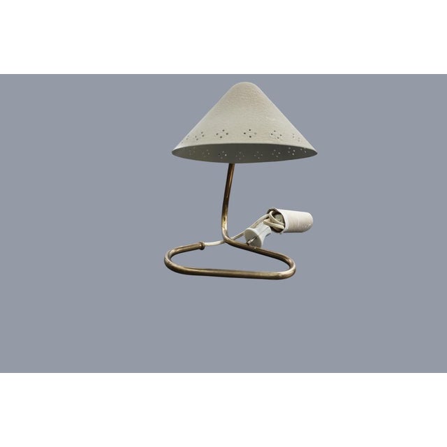 Turquoise table lamp, model GK14, by Erik Wärnå for Gnosjö Konstsmide, Sweden, 1950s. This elegant mid-century lamp...