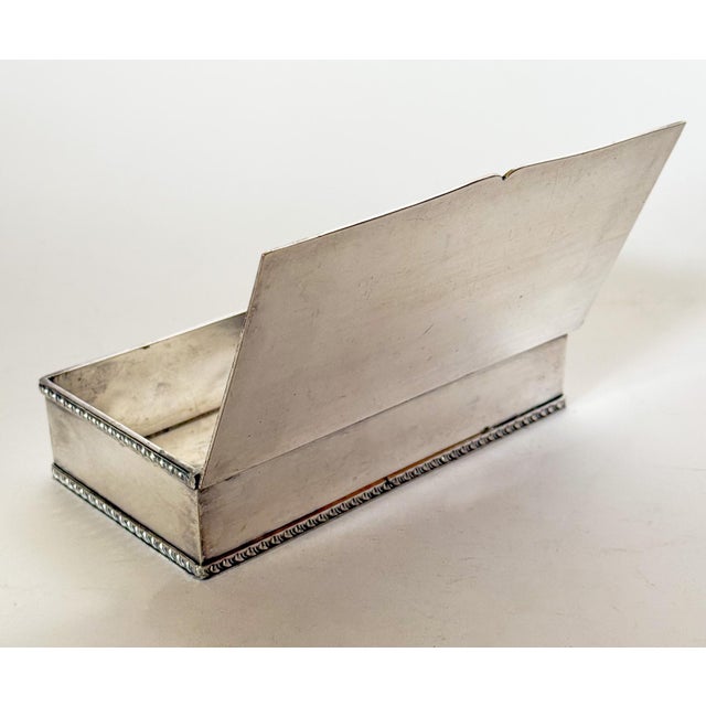 Vintage Silver Plate Large Keepsake Jewelry Box, by Benedict Proctor For Sale In Dallas - Image 6 of 10