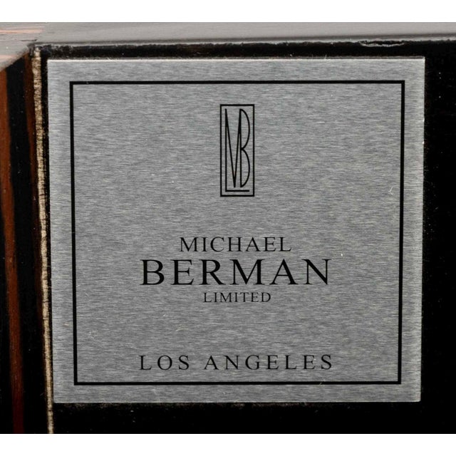 Pair of Michael Berman Zebra Wood Bedside Tables For Sale In New York - Image 6 of 9