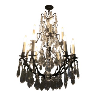 Vaughan Crystal Dining Room Chandelier For Sale