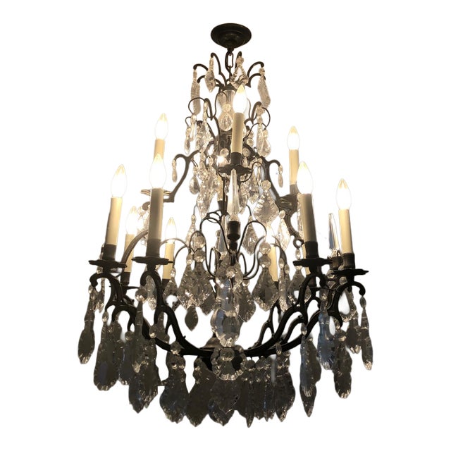 Vaughan Crystal Dining Room Chandelier For Sale