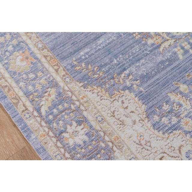 Traditional Momeni Isabella Alisha Periwinkle 2' X 3' Area Rug For Sale - Image 3 of 6