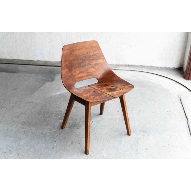 Tonneau Dining Chairs by Pierre Guariche, Set of 6 For Sale - Image 10 of 18