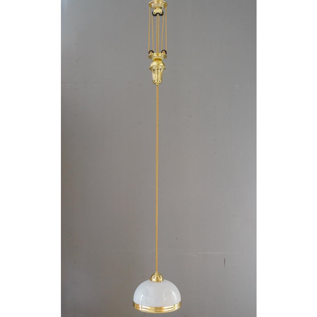 Vintage Art Deco Adjustable Pendant, 1920s For Sale - Image 3 of 8