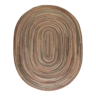 Vintage American Braid Carpet - 8'7" x 11'2" For Sale