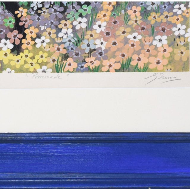 Large Lithograph of Panthers "Promenade" by Chilean Artist Gustavo Novoa For Sale In New York - Image 6 of 8