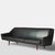 Sofa Designed in the Manner of Illum Wikkelso A black, three seater leather sofa by an unknown designer, in the manner of...